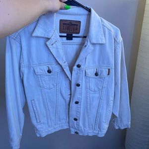 White jean jacket
